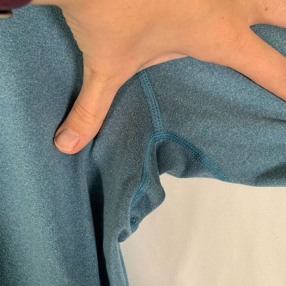 Livestrong Nike Jacket Women's Large Blue 1/4 Zip Long Sleeve Turtleneck - Picture 13 of 13